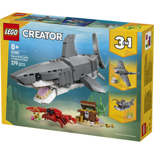  LEGO Creator 3in1 Fierce Shark with a Treasure Chest 31381